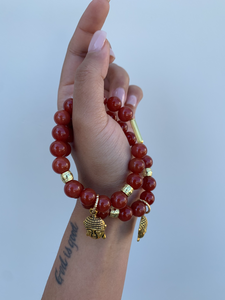 Carnelian Buddha Bracelets