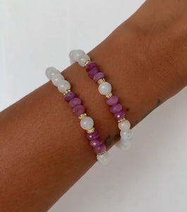 Ruby and Moonstone bracelet