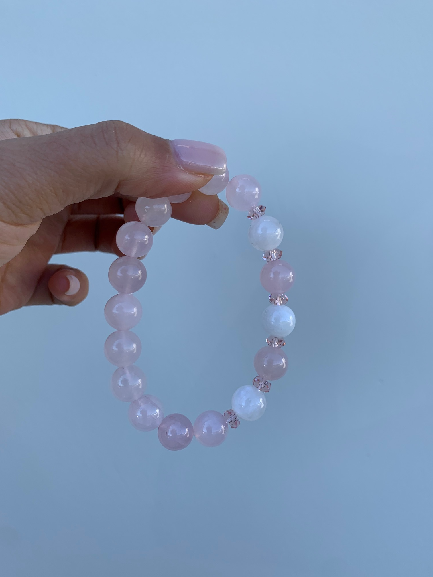 Rose Quartz & Moonstone Bracelet