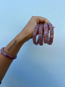 Strawberry Quartz Bangle