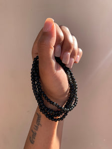 Obsidian Dainty Bracelet