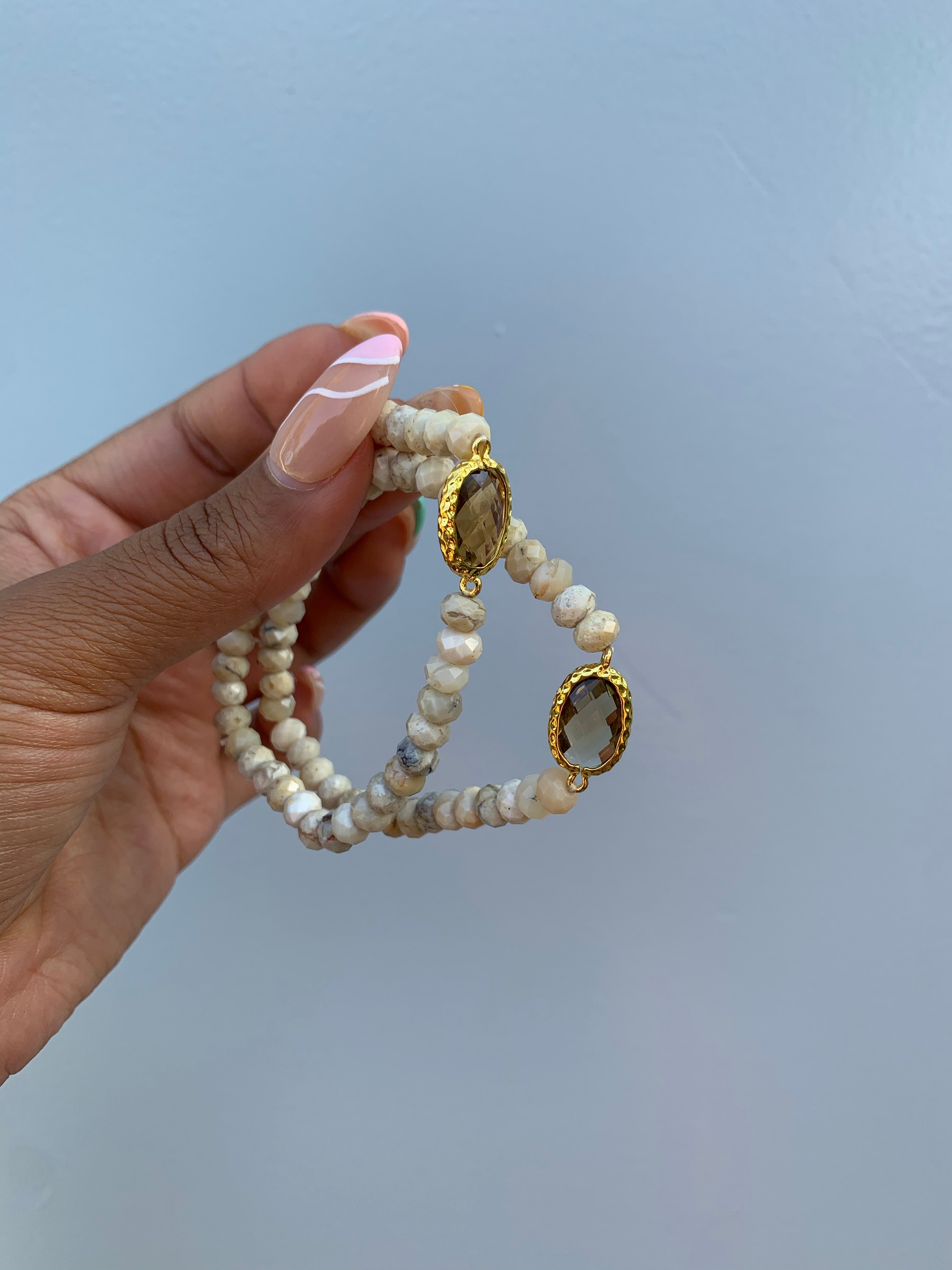 White Opal Bracelet