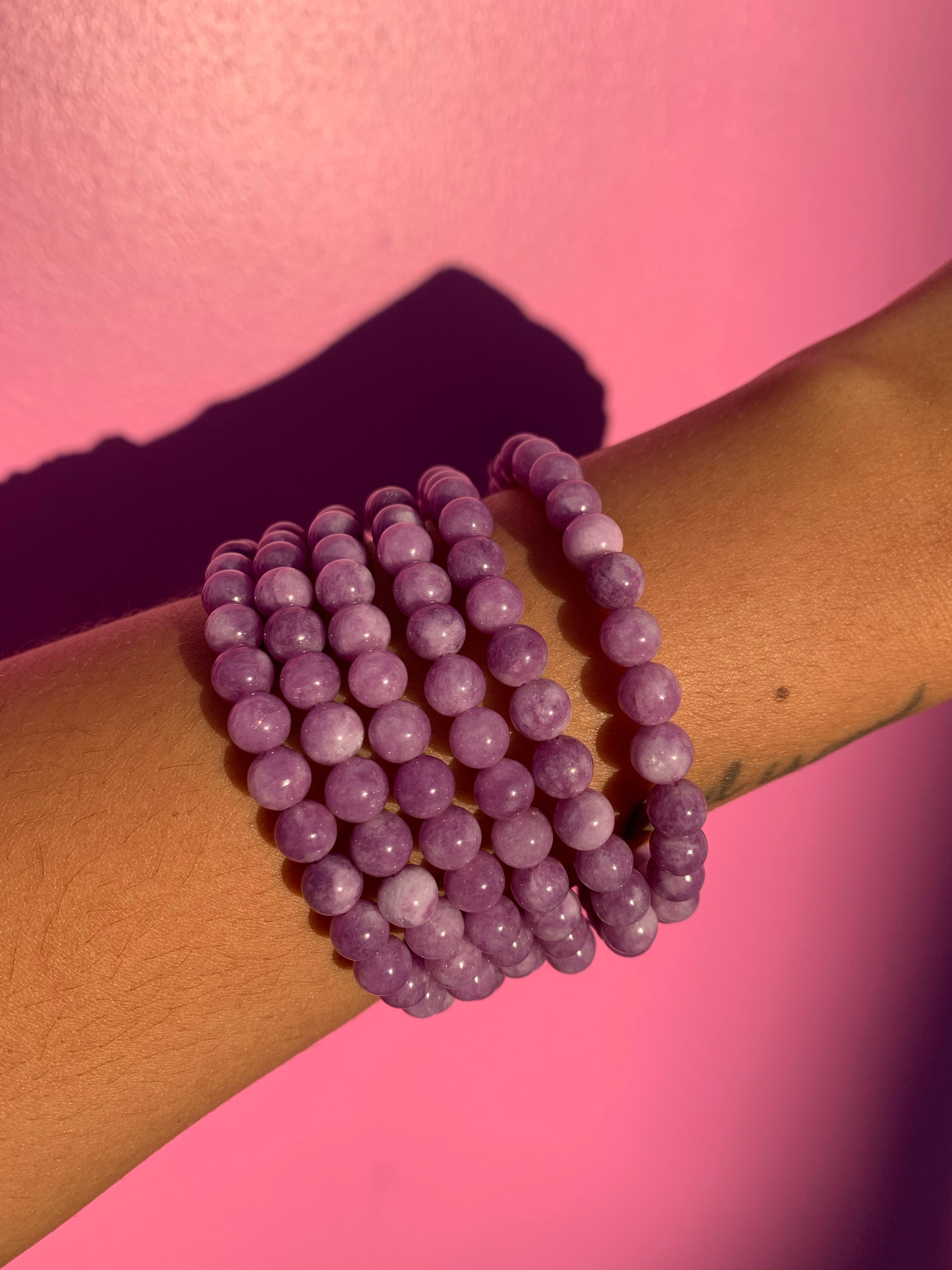 Lavender Jade Bracelets